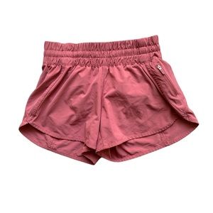 Lululemon Track That Lined Shorts Pink Mauve size 6 Running Shorts